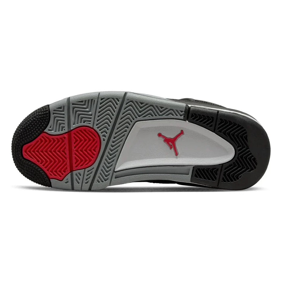 GS Black Jordan Retro Canvas 4 Air 0807